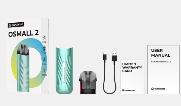 Vaporesso Osmall 2 Pod Kutu İçeriği 