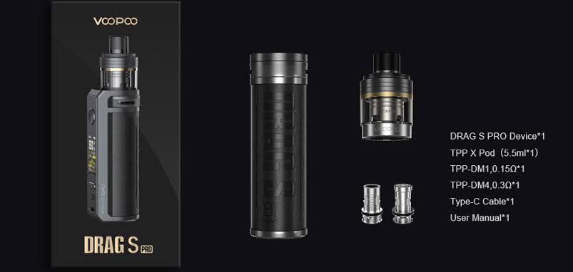 Voopoo Drag S Pro Kutu İçeriği
