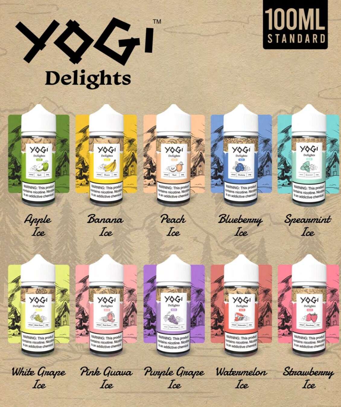 YOGI BLUEBERRY ICE 100ml Likit İçerik Listesi
